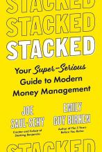 yellow book cover with text reading stacked, your super-serious guide to modern money management