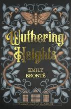 Book cover of wuthering heights by Emily Bronte.