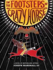 "in the footsteps of crazy horse book cover and link to book in library catalog"