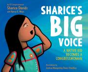 "sharice's big voice book cover and link to book in library catalog"