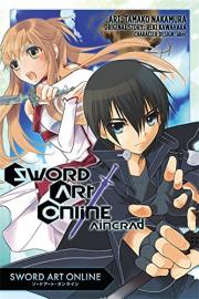"sword art online manga cover and link to manga in library catalog"