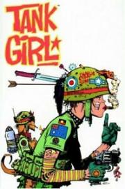 "tank girl book cover and link to graphic novel series in library catalog"