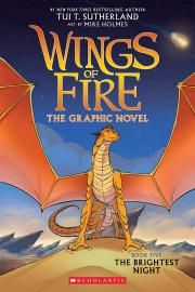 "wings of fire graphic novel cover and link to graphic novel series in library catalog"
