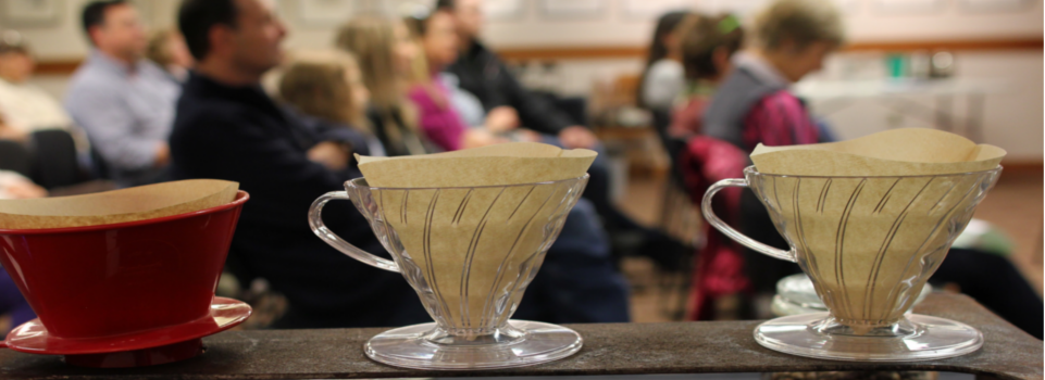 Coffee and cheese pairing at the library