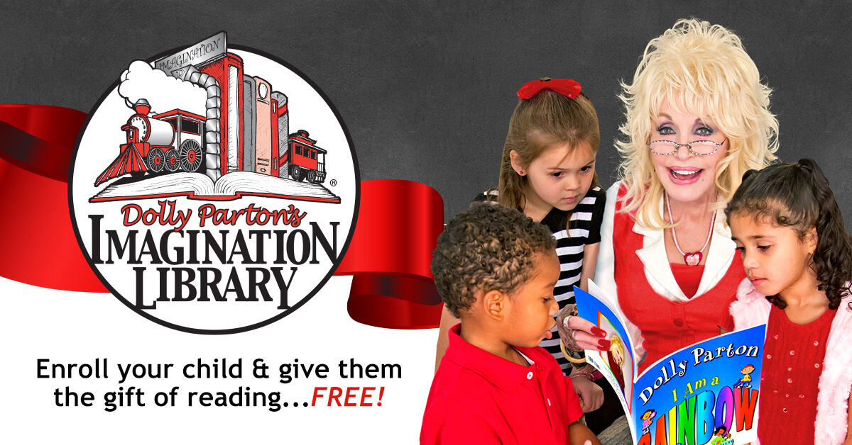 Dolly Parton's Imagination Library Dolly Parton and children reading for Dolly Parton's Imagination Library