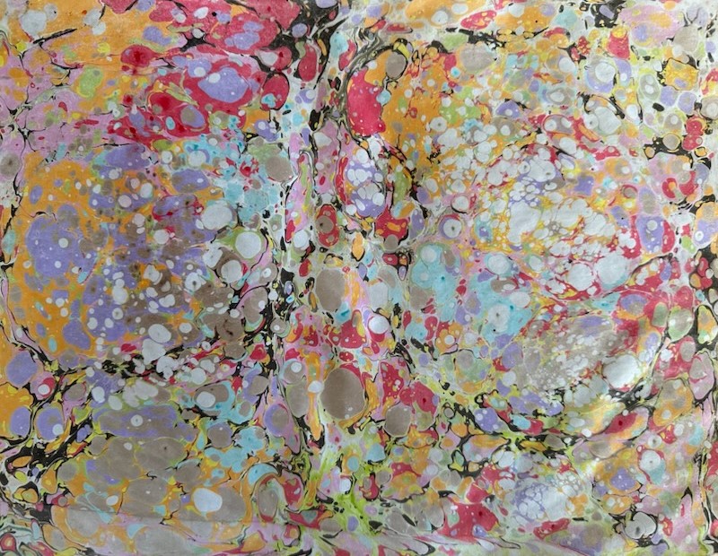 Marbling Example: Colorful Stone Marble