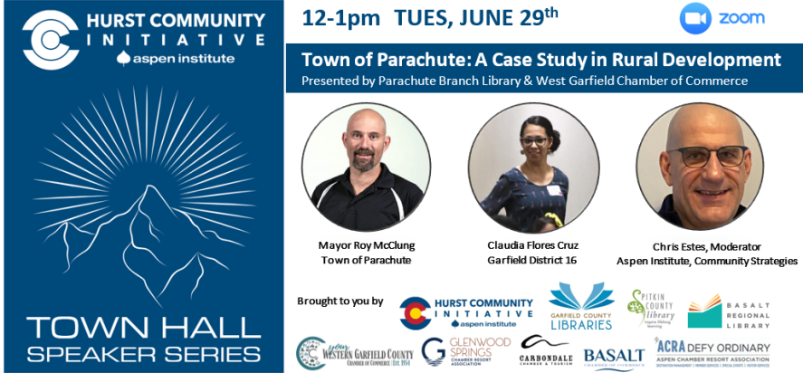 poster for town hall zoom event