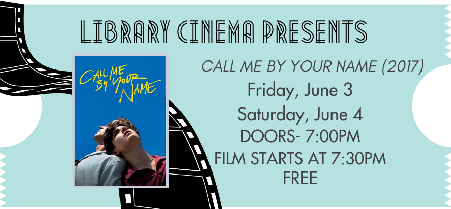 Library Cinema Call Me By Your Name Movie Poster