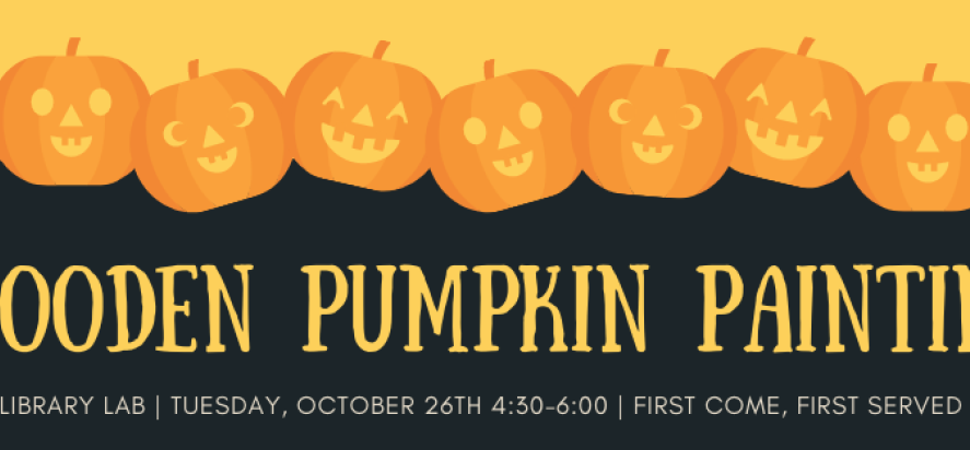 Wooden Pumpkin Painting Activity on October 26