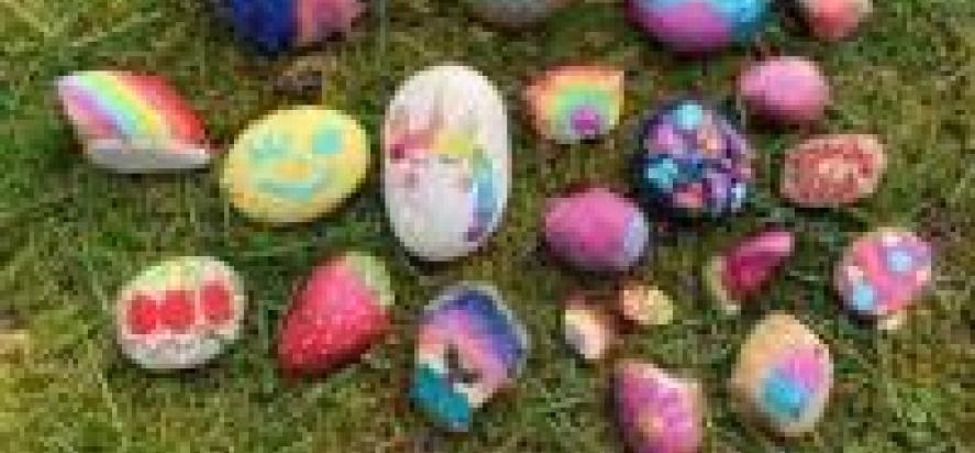 Photo of painted rocks